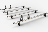4 Ulti Bar+ Aluminium Roof Rack Bars For The High Roof Vauxhall Vivaro Pre Oct 2014 Van - VG211-4