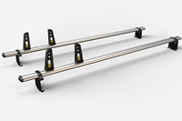 2 Ulti Bar+ Aluminium Roof Rack Bars For The Low Roof Vauxhall Vivaro Pre Oct 2014 Long Wheel Base Van - VG255-2